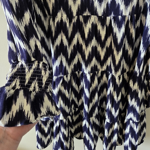 2X Womens navy & white dress - Picture 2 of 4